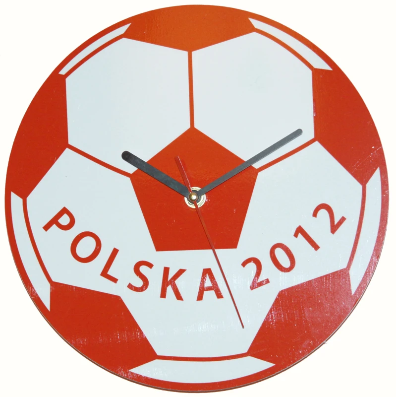Piłkarski zegar ścienny Polska 2012